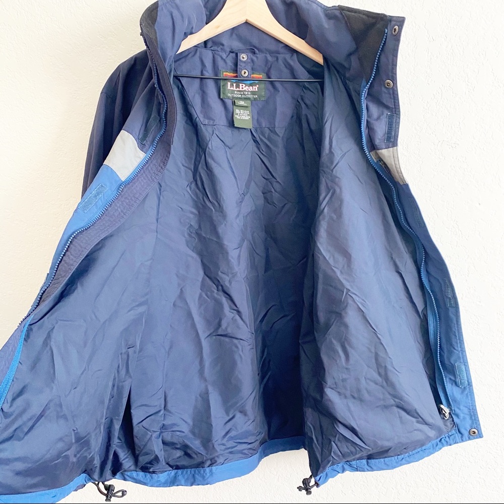L.L. Bean Color Block Zip Up Jacket Medium - image 8